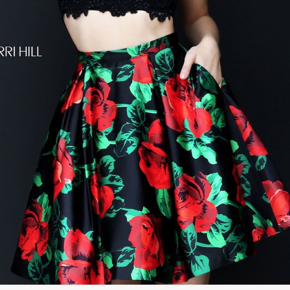 Sherri Hill Dresses & Skirts - Sherri Hill Red Rose 50603 Homecoming Skirt